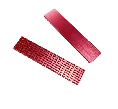 China Red Anodizing Heatsink SSD M.2 2280 Heatsink 70x22x3mm for sale