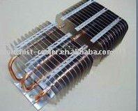 China Aluminum LED Light Aluminum Heatsink with 15 heatpipes for sale