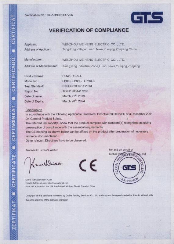 CE - Wenzhou Meiheng Electric Co., Ltd.