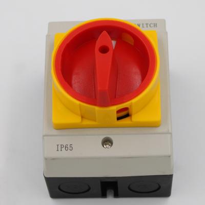 China Rotary Control Switch 3 Pole 2 Position LW26GS Series 20A Cam Switch Rotary Diverter With Waterproof Box for sale