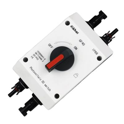 China Solar system 1000v 32a 4 pole solar PV isolator switch and dc solar isolation PV main switches for solar dc isolator switch ip66 waterproof for sale