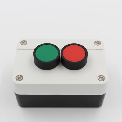 China 1NO1NC xb2 XAL-B213 momentary push button switch box with 2 holes push button waterproof switch box for sale