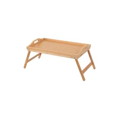 China Small Foldable Tray Adjustable Laptop Table Wood Lap Desk Bamboo Computer Bed Folding Table For Couch Sofa for sale