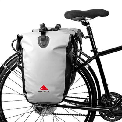 China PVC 500D Waterproof Riding Bag Bicycle Pannier Bag Bike Travel Bag 46*46*24cm for sale