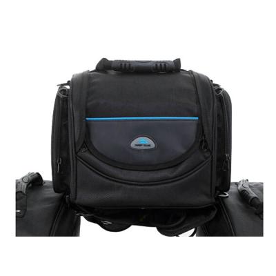 China 1680D Polyester Fabric Motorcycle Tail Bag Waterproof , Motorcycle Seat Bag 17L Capacity for sale