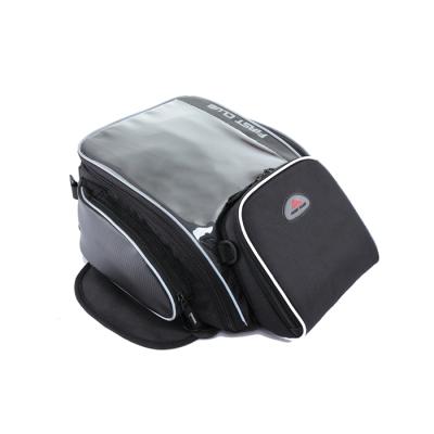 China Polyester Customized Black Magnetic Motorcycle Tank Bag Waterproof 33*40*15CM for sale