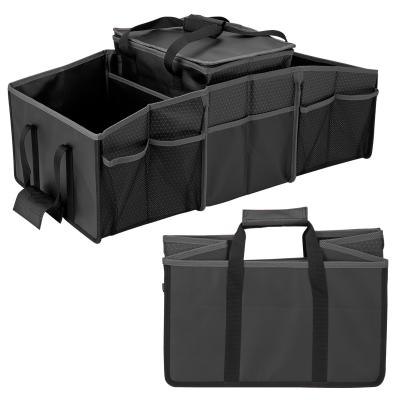 China 600D Polyester Fabric Trunk Organizer With Cooler Bag for sale