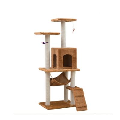 China Viable Cat Pet Play House High Quality and Cheap Price with Cat Tree Scratches for sale