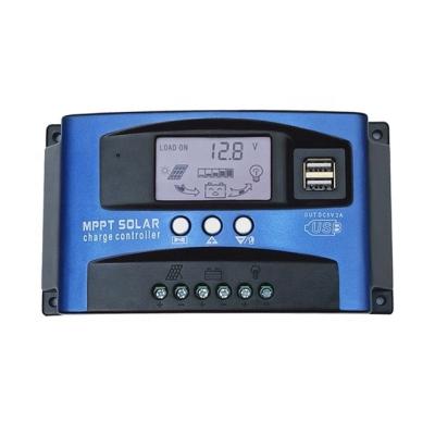 China Charger Controller LCD Display MPPT Solar Charge Controller 12V/24V Solar Charge Controller Intelligent Regulator for sale