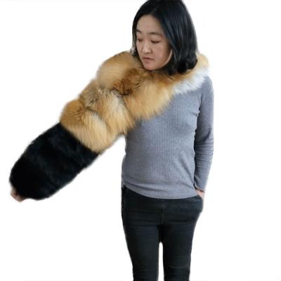 China Fashion Lady Luxury Real Fox Fur Sleeves Winter New Fashion Size Natural Fox Fur Coat Two Sleeves for sale