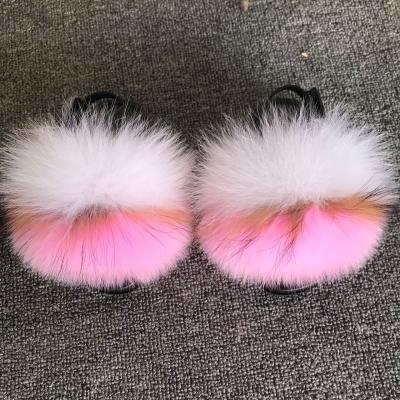 China Wholesale Lightweight PVC Single Child Baby Kids Infant Mama and Girl Fluffy Furry Slipper Sandals Slips with Straps for sale