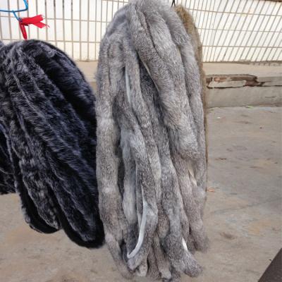 China ALICEFUR Auto Upholstery Universal Cheap Price Rabbit Fur Strips Real Rabbit Fur Trimming For Sale for sale