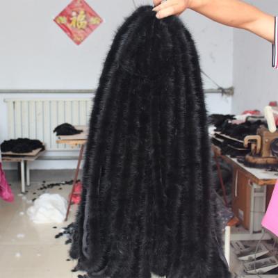 China ALICEFUR Wholesale Price Soft Natural Mink Fur Strips Real Mink Fur Trimming for sale