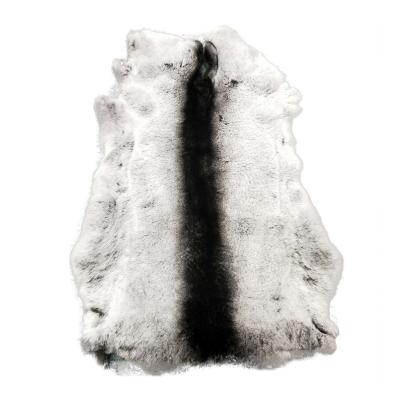 China Factory direct wholesale price chinchilla rabbit rex rabbit fur pelt high quality soft and fluffy flat for garment or carpets for sale