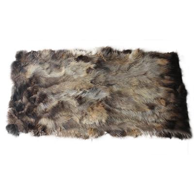 China High Quality Patchwork Raccoon Fur Skin Patchwork Raccoon Skin Cover Blankets For Scratching Material for sale