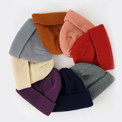 China Sporty Fashionable Custom Colorful printed Personalized Logo Solid Color Warm Winter Knitted Hat for sale