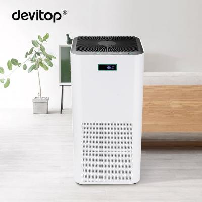 China UVC+HEPA 13 Filter Compact Size Air Cleaner Up To 60 sq.m. H13 HEPA Medical Grade Filter Air Purifier With UV Light for sale