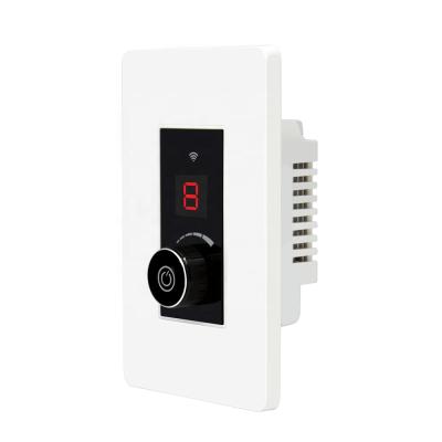 China UL94V-0 Rotary PC X806 USA Tuya Standard Smart Switch Dimmer Button Wi-Fi Work With Google Home / Amazon Alexa for sale