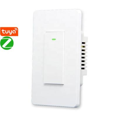 China Standard PC UL94V-0 + Tempered Glass X701S USA Live+Neutral Tuya Smart Zigbee 1gang Lamp Switch for sale