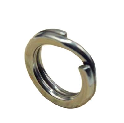 China Wholesale Flattened Stainless Steel Split Ring Stainless Steel Ring Fishing Tackle 1#2#3#4#5#6#7#8#9#10#11#12# for sale