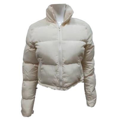 China Women's Autumn Winter Windproof Zipper Padded Stripper Jacket Multi Color Cotton Coat For Women 2021 for sale