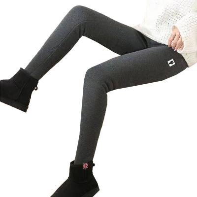 China Fleece Striped Fleece Winter Wool Blend Gaiters Feminine Women Skinny Thick Gaiters Pants for sale