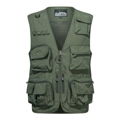 China QUICK DRY Breathable Tactical Vest Mens Solid Military Vest Mesh Fishing Vest for sale