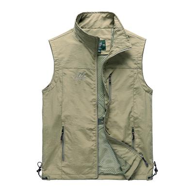 China New Design V Neck Waistcoat Men's QUICK DRY Custom Duty Outdoor Vest Designer Sleeveless Vest For Men's Fashion for sale