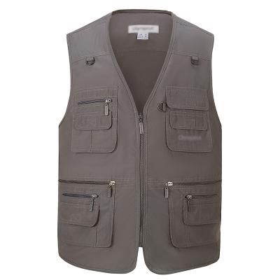 China V-neck Multi-pocket // Comfortable To Wear 2021 Newest Design Lightweight Men Vest Cotton Casual Vest Shorts Customized Vest for sale