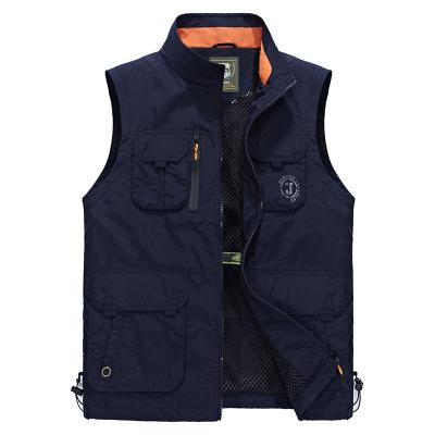 China QUICK DRY Plus Size Mesh Waistcoat Breathable Military Tactical Vest Men Sleeveless Mesh Duty Outdoor Sport Hunting Retro Cargo for sale