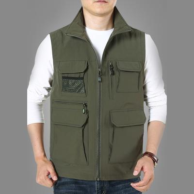 China Breathable/Thin&Lightweight/Anti-Static/Wearable/Soft Custom Outdoor Hunting Fishing Vest Jurnalist Volunteer Men's Vest Vest for sale