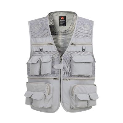 China Hot Selling Multicolor Breathable Mesh Fisherman Vest Breathable Fishing Sleeveless Men's Custom Vest Vest for sale