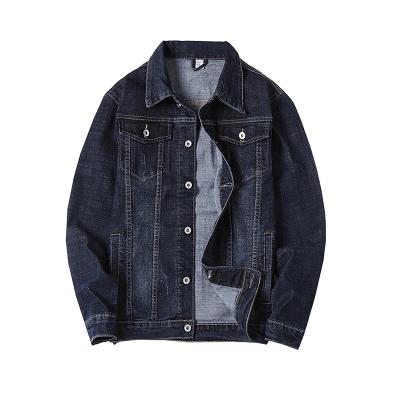 China 2021 New Arrival Windproof Boy Denim Jacket Men's Breath Sleeve Denim Jacket Long Sleeve Ripped Denim Jacket for sale