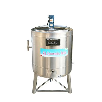 China water cooling etc. Milk Liquid Pasteurization 100 Liter 304 Stainless Steel Milk Pasteurizer Machine for sale