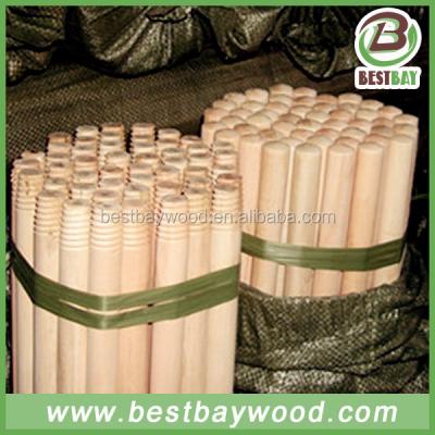 China Sustainable high quality wooden broom stick made in China for sale