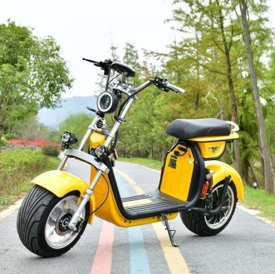 China BT Music Speaker +led Lights EEC Coc Approved 2022 Two Wheel Electric Scooter Citycoco 1500W 60V 40Ah Removable Battery 120Km Europe for sale