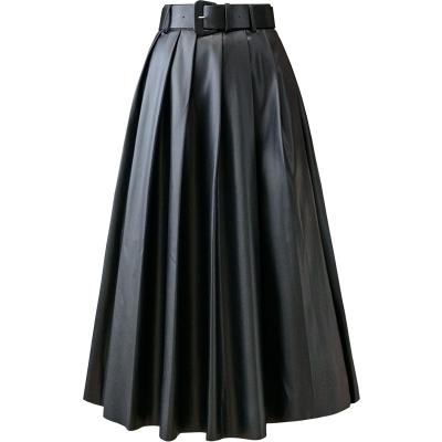 China 2022 hot sale gilr pleated vintage a-line skirt ladies anti-static loose casual long skirts outdoor skirts for sale