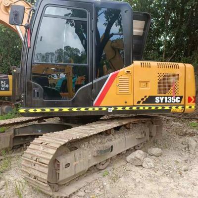 China Easy operation original China cheap hot selling product used SY135c excavator in good condition with high efficiency good quality for sale