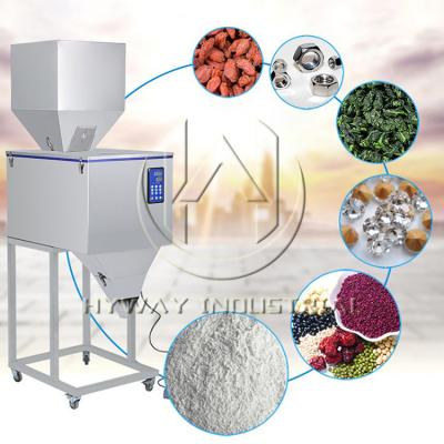 China HY-3000 10-3000gsemi Food Filler Sachet Powder Automatic Weighing Detergent Filling Machine for Tea Bean Seed Protein Powder for sale