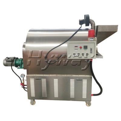 China Beverage Factory Commercial Chestnut Peanut Roaster Almond Cocoa Seed Nut Roasting Machine for sale