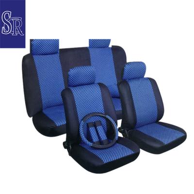 China AUTO FABRIC KNITTED LEATHER FUR PLASTIC leather CAR SEAT COVER for sale