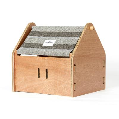 China New Type Breathable Burlywood Wood And Pet House Pet House Good Price Steel Wooden Wood for sale