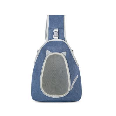 China New Breathable Type Bargain Price PU / Outdoor Adjustable Oxford Cat Pet Carrier Bag Pet Carrier for sale