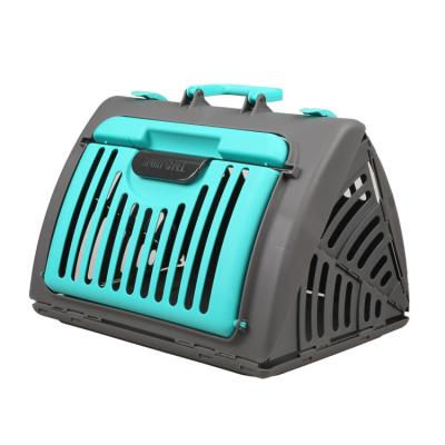 China Durable Portable Pet Cat Air Consignment Box Folding Dog Cat Car Seat Pet Carrier Breathable Outdoor Bag for sale