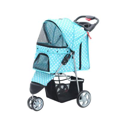 China Outdoor Stroller Viable Low Price Hot Dog Stroller Wheelbarrows Travel Pet Stroller For Cat Dog for sale