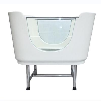 China Viable Plastic Beauty Pet Spa Dog Grooming Salon Wash Tub Cleaning Tub For Dog Cat for sale