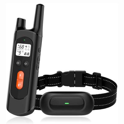 China Anti Vibration Bark Electric Shock Dog Train Collar Retriever Barking Dog Remote Stocked Shock Collar for sale