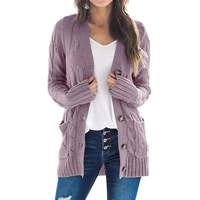 China Wholesale custom Anti-wrinkle jacket cardigan button chic casual women clothing 2021 plus size sweaters for sale