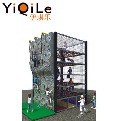 China Lovely Eco-friendly Kids Climbing Funny Outdoor Gym Playground For Kids Adventure Rock Climbing On Sale for sale