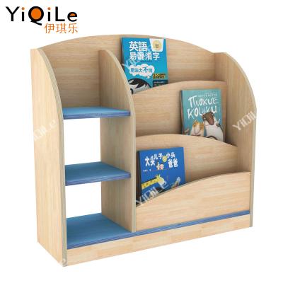 China School sets latest design kindergarten bookshelf toys storage cabinet day care children furniture for sale